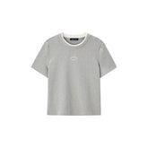 Women's Slim-Fit Faux Two-Piece T-Shirt